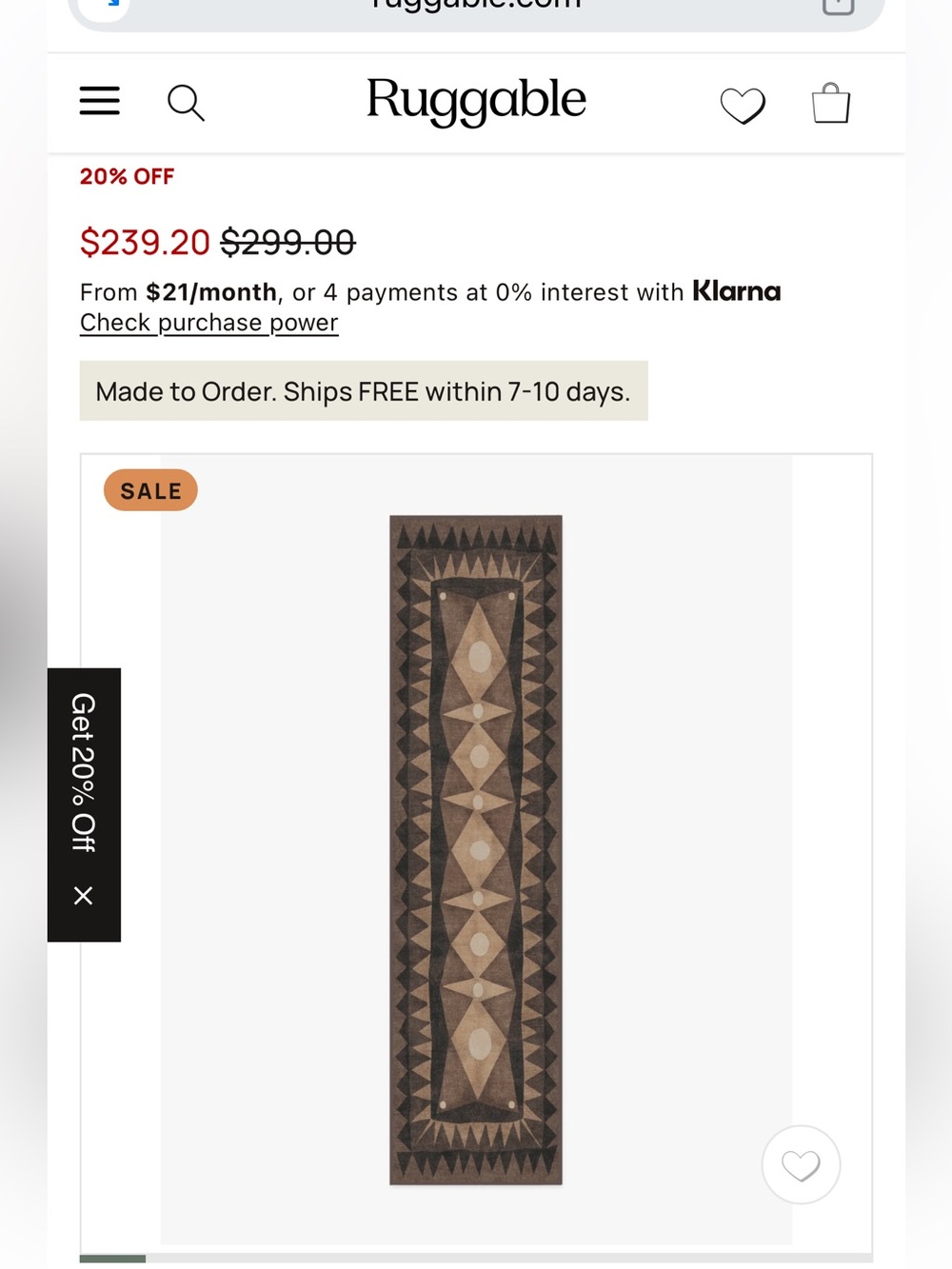 Ruggable Geometric Tribal Runner Rug